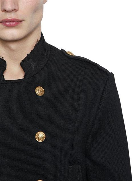 dolce gabbana military comber|Short wool military.